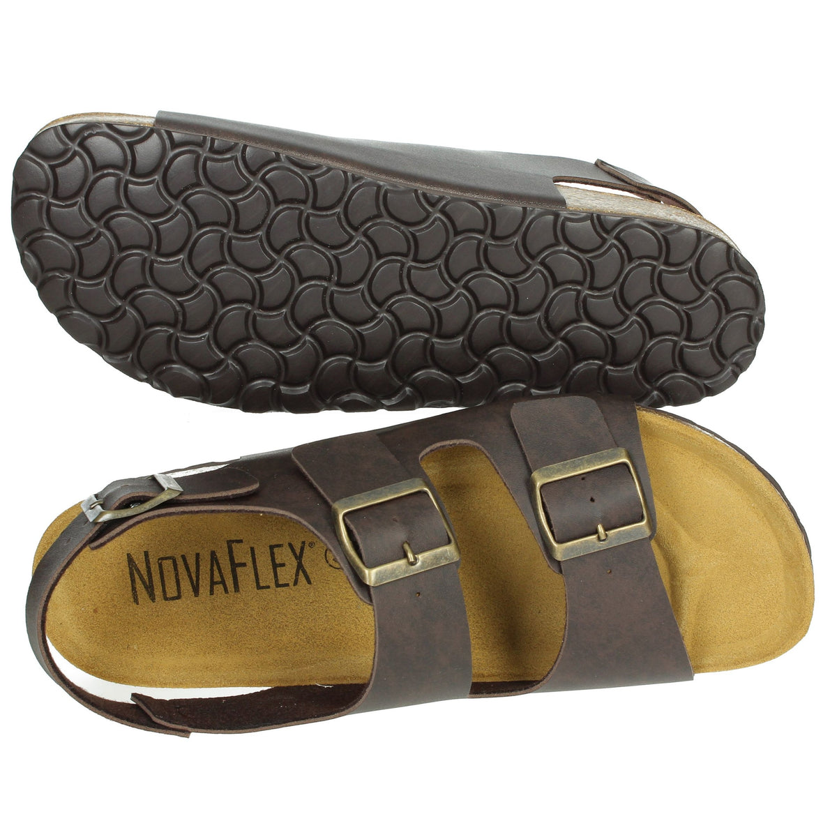 NOVAFLEX Uomo Sandali bassi NOVI Marrone