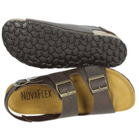 NOVAFLEX Uomo Sandali bassi NOVI Marrone