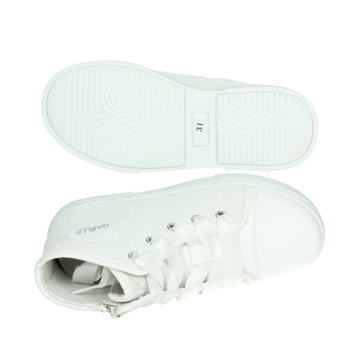 GAELLE PARIS Bambine e ragazze Sneakers alta GS0033S Bianco