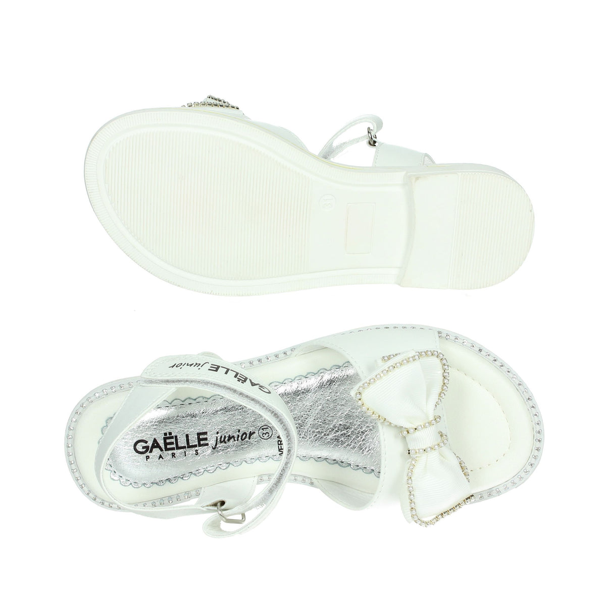 GAELLE PARIS Bambine e ragazze Sandali bassi GT0004S Bianco