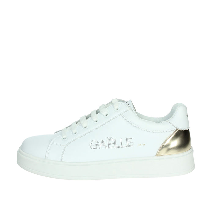 GAELLE PARIS Bambine e ragazze Sneakers bassa GS0027L Bianco/Oro