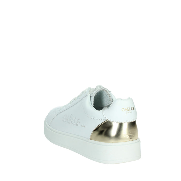 GAELLE PARIS Bambine e ragazze Sneakers bassa GS0027L Bianco/Oro