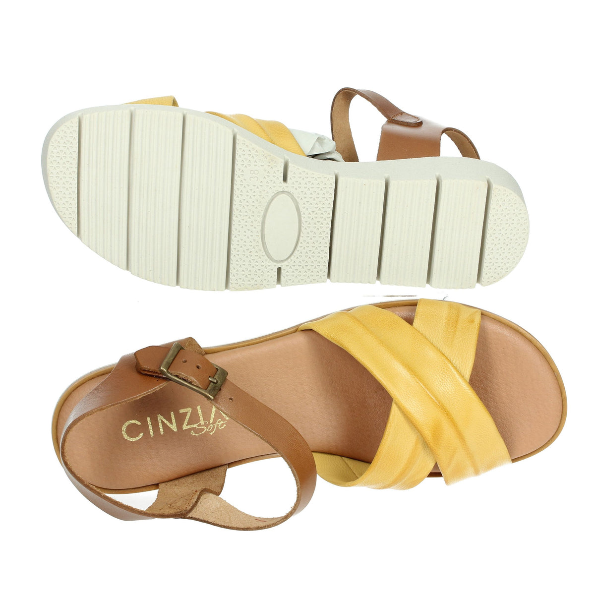 CINZIA SOFT Donna Sandali bassi EL1601614 Senape