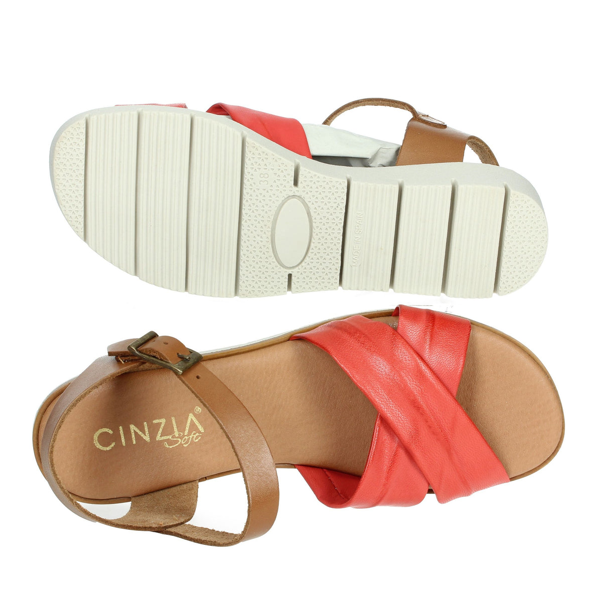 CINZIA SOFT Donna Sandali bassi EL1601614 Rosso