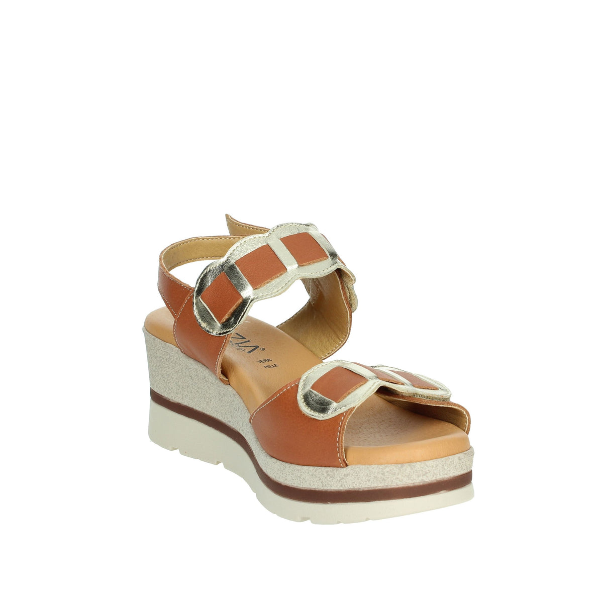 CINZIA SOFT Donna Sandali con zeppa IO19635 Cuoio