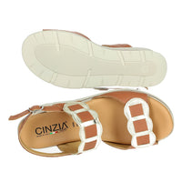 CINZIA SOFT Donna Sandali con zeppa IO19635 Cuoio