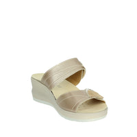 CINZIA SOFT Donna Ciabatte con zeppa IO13335 Platino