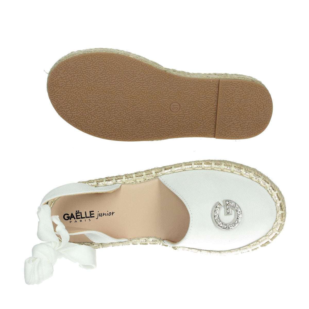 GAELLE PARIS Bambine e ragazze Espadrillas GE0002T Bianco