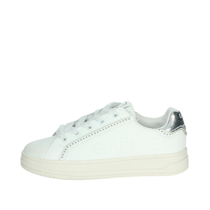 GAELLE PARIS Bambine e ragazze Sneakers bassa GS0014L Bianco/Argento