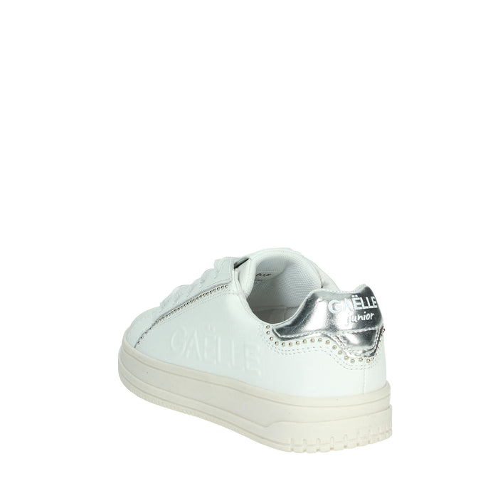 GAELLE PARIS Bambine e ragazze Sneakers bassa GS0014L Bianco/Argento
