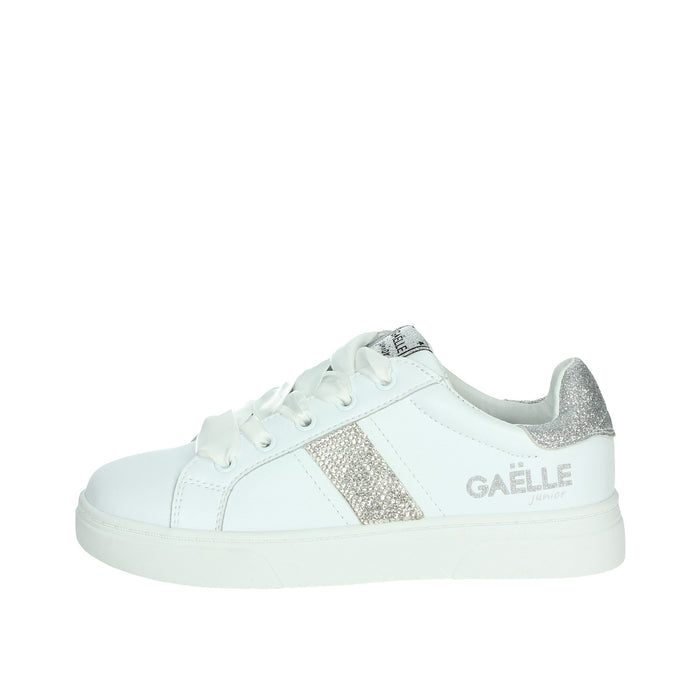 GAELLE PARIS Bambine e ragazze Sneakers bassa GS0021L Bianco/Argento