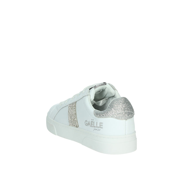 GAELLE PARIS Bambine e ragazze Sneakers bassa GS0021L Bianco/Argento