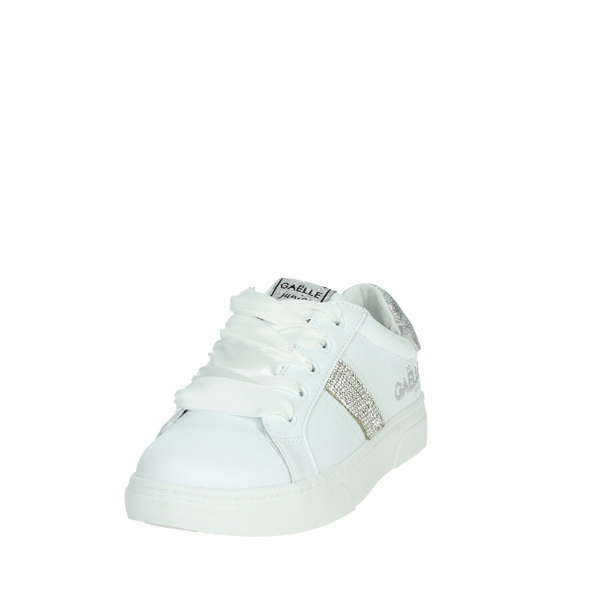 GAELLE PARIS Bambine e ragazze Sneakers bassa GS0021L Bianco/Argento