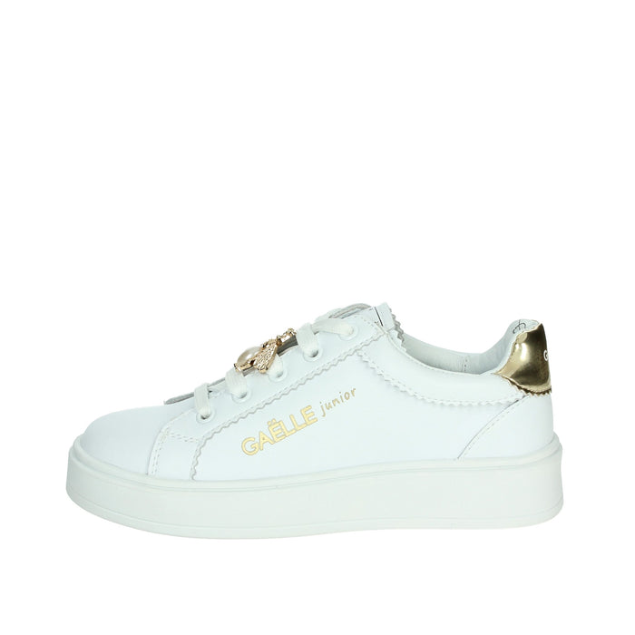 GAELLE PARIS Bambine e ragazze Sneakers bassa GS0022L Bianco/Oro