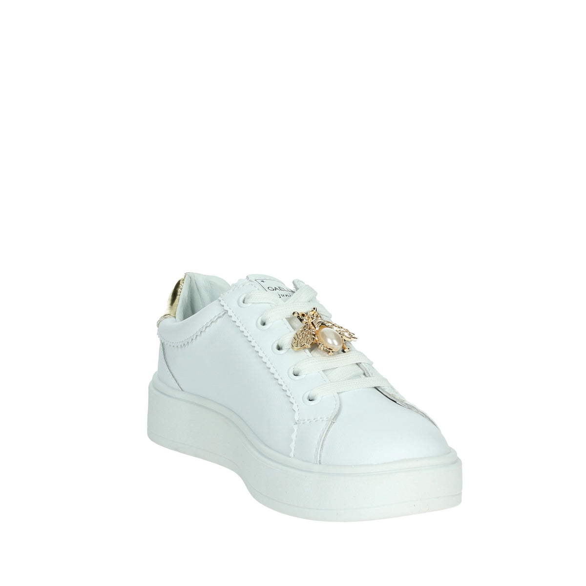 GAELLE PARIS Bambine e ragazze Sneakers bassa GS0022L Bianco/Oro