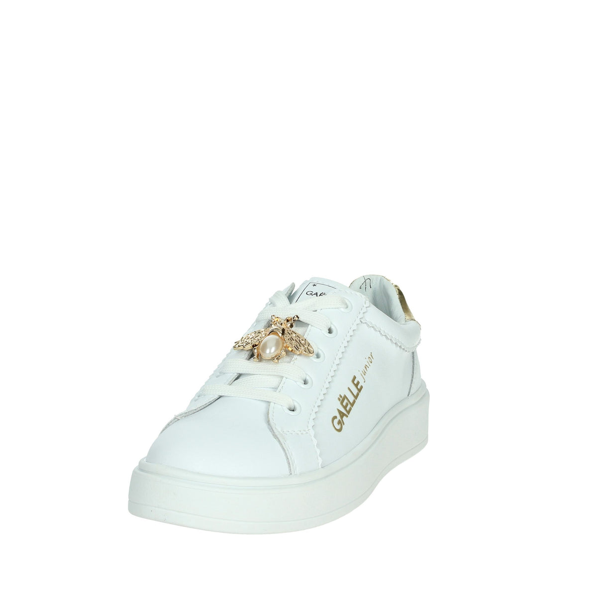 GAELLE PARIS Bambine e ragazze Sneakers bassa GS0022L Bianco/Oro
