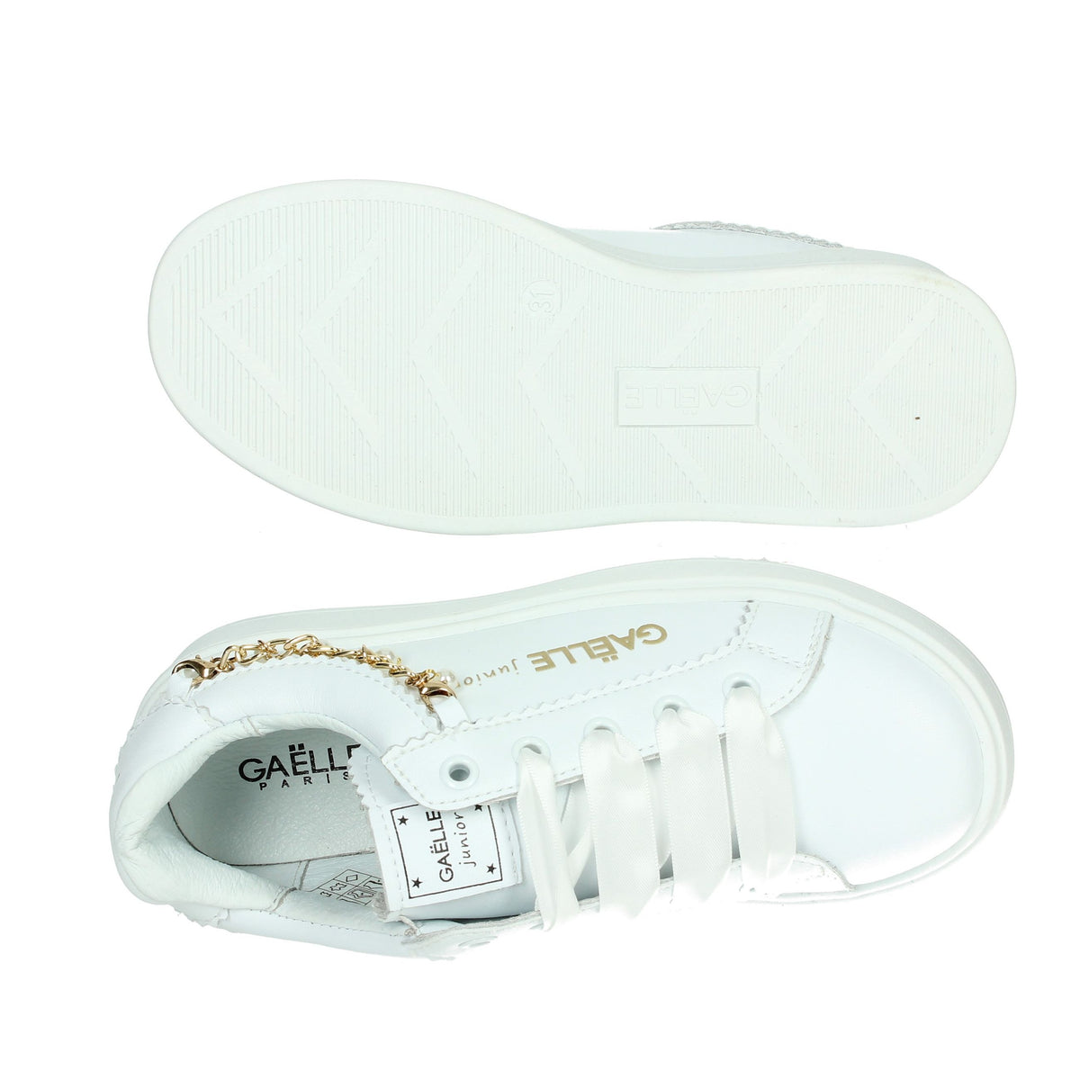 GAELLE PARIS Bambine e ragazze Sneakers bassa GS0023L Bianco