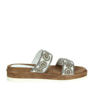 CINZIA SOFT Donna Ciabatte con zeppa IT1020 Bianco