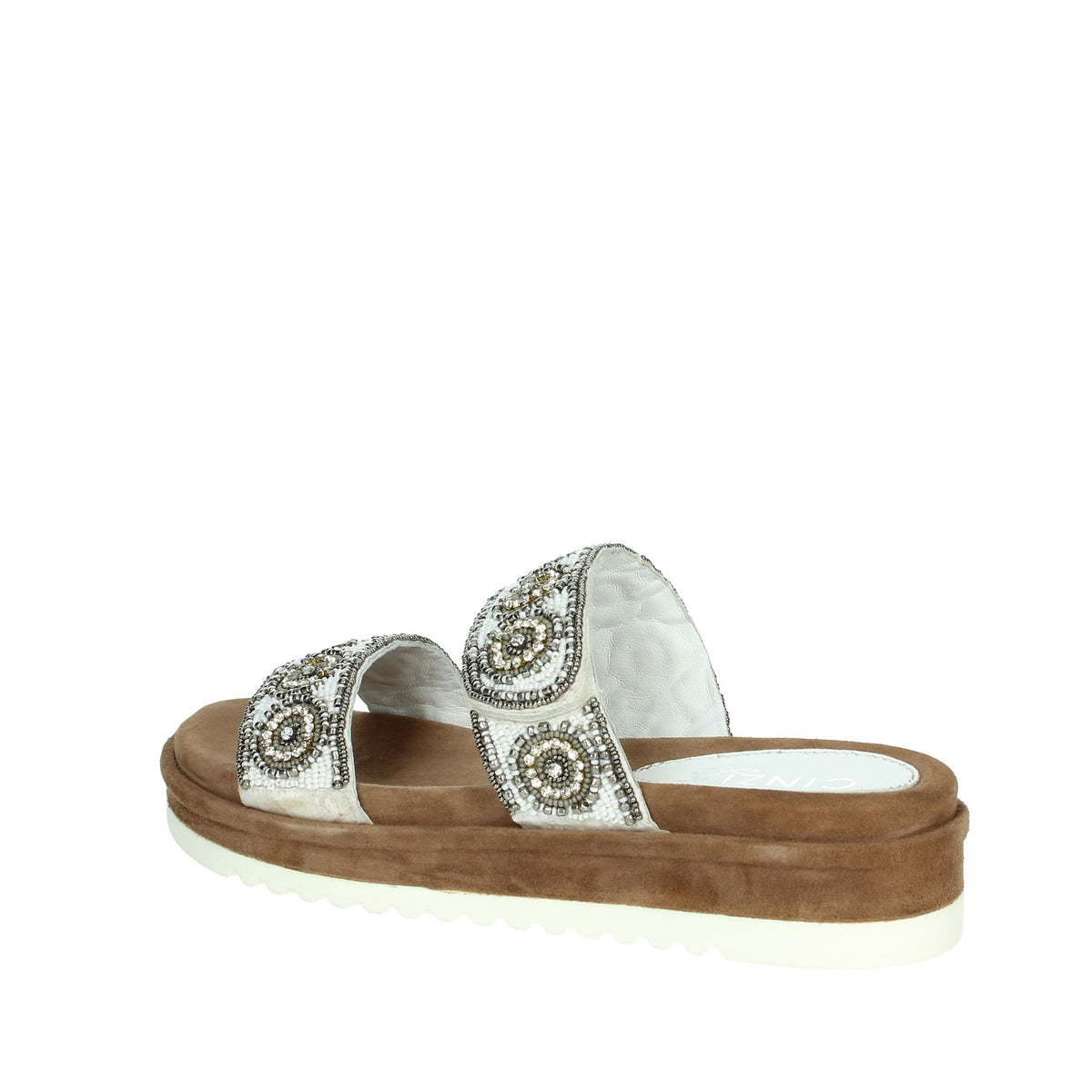 CINZIA SOFT Donna Ciabatte con zeppa IT1020 Bianco