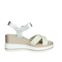 CINZIA SOFT Donna Sandali con zeppa SV619849-VM Bianco/Argento