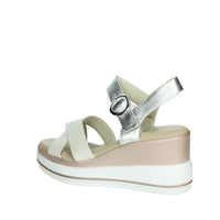 CINZIA SOFT Donna Sandali con zeppa SV619849-VM Bianco/Argento
