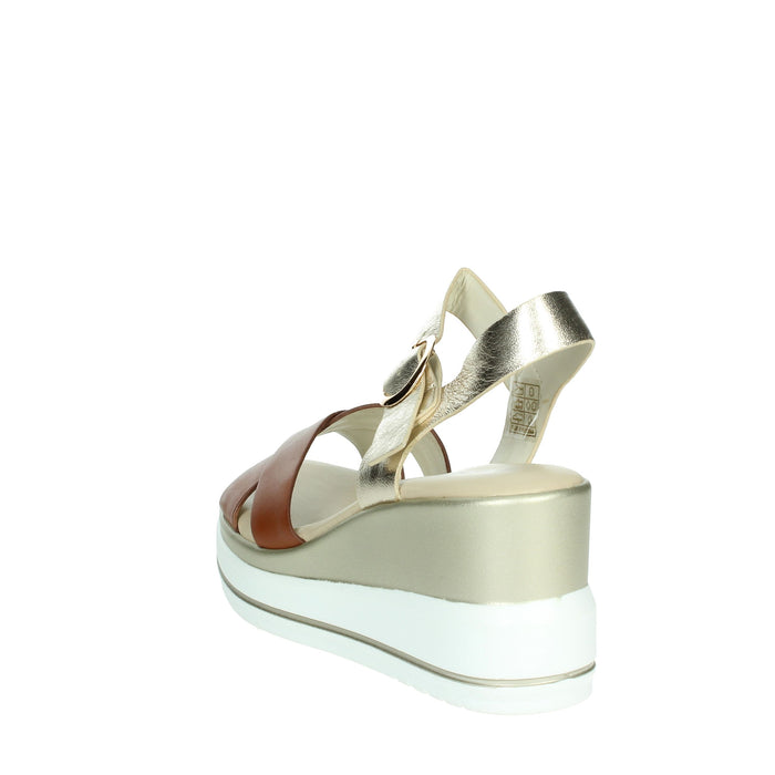 CINZIA SOFT Donna Sandali con zeppa SV619849-VM Cuoio