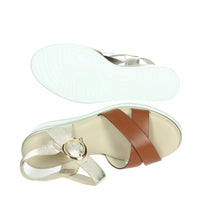 CINZIA SOFT Donna Sandali con zeppa SV619849-VM Cuoio