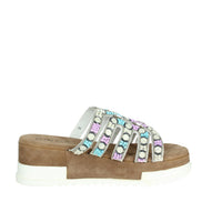 CINZIA SOFT Donna Ciabatte con zeppa IT1019 Grigio