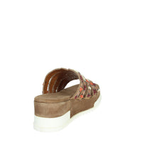 CINZIA SOFT Donna Ciabatte con zeppa IT1019 Taupe