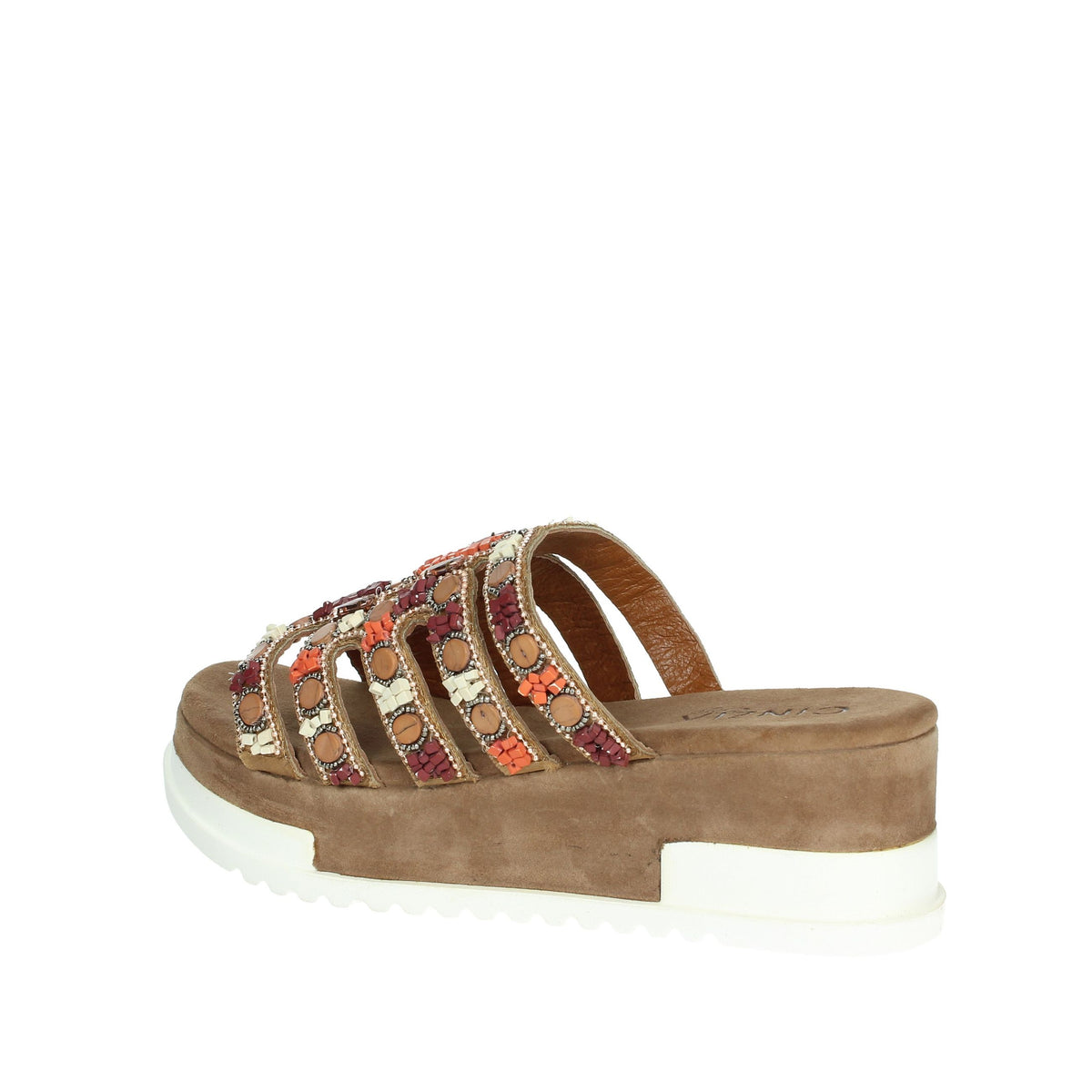 CINZIA SOFT Donna Ciabatte con zeppa IT1019 Taupe
