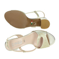 CINZIA SOFT Donna Sandali con tacco DM42315 Platino