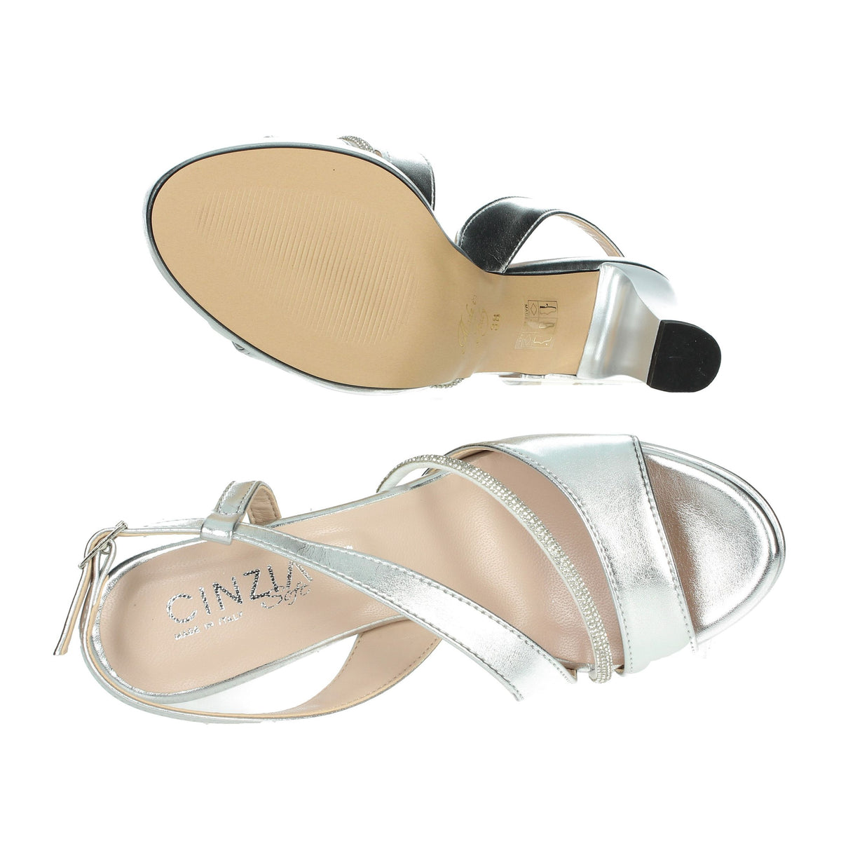 CINZIA SOFT Donna Sandali con tacco DM2410 Argento