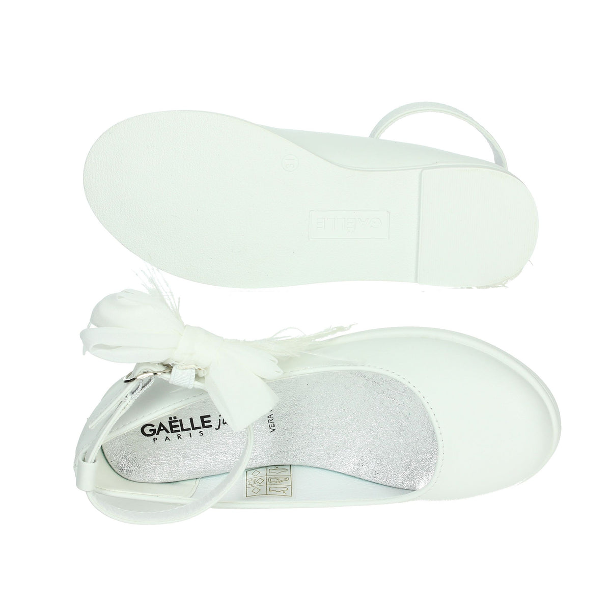 GAELLE PARIS Bambine e ragazze Ballerine GB0002S Bianco