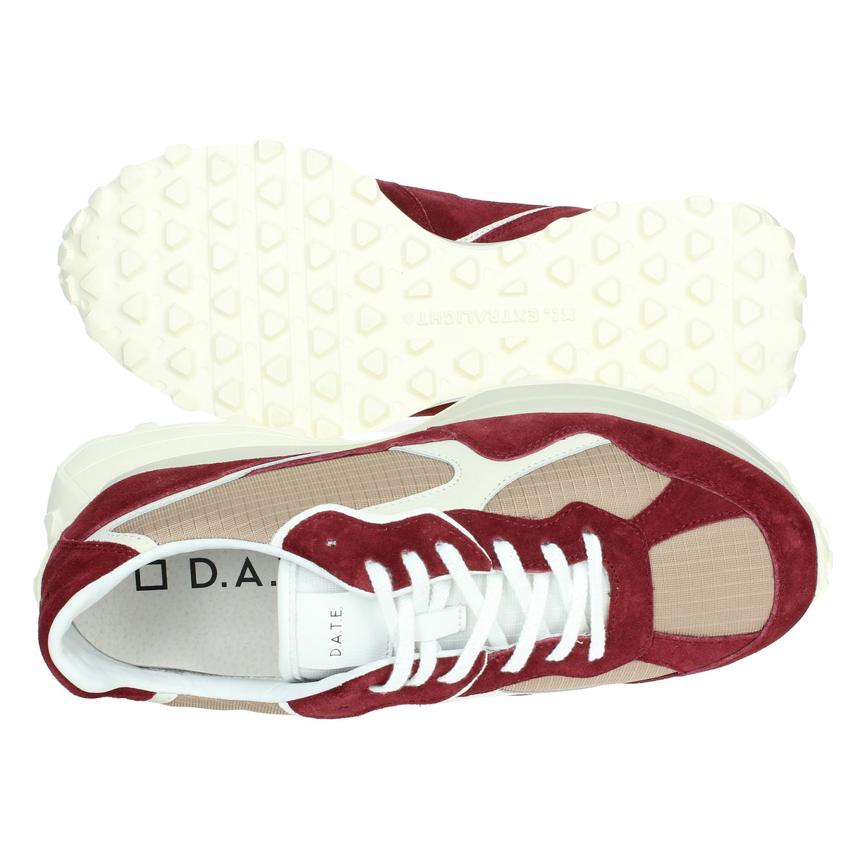 D.A.T.E. Uomo Sneakers bassa M391-VT-RP-BI Bordeaux