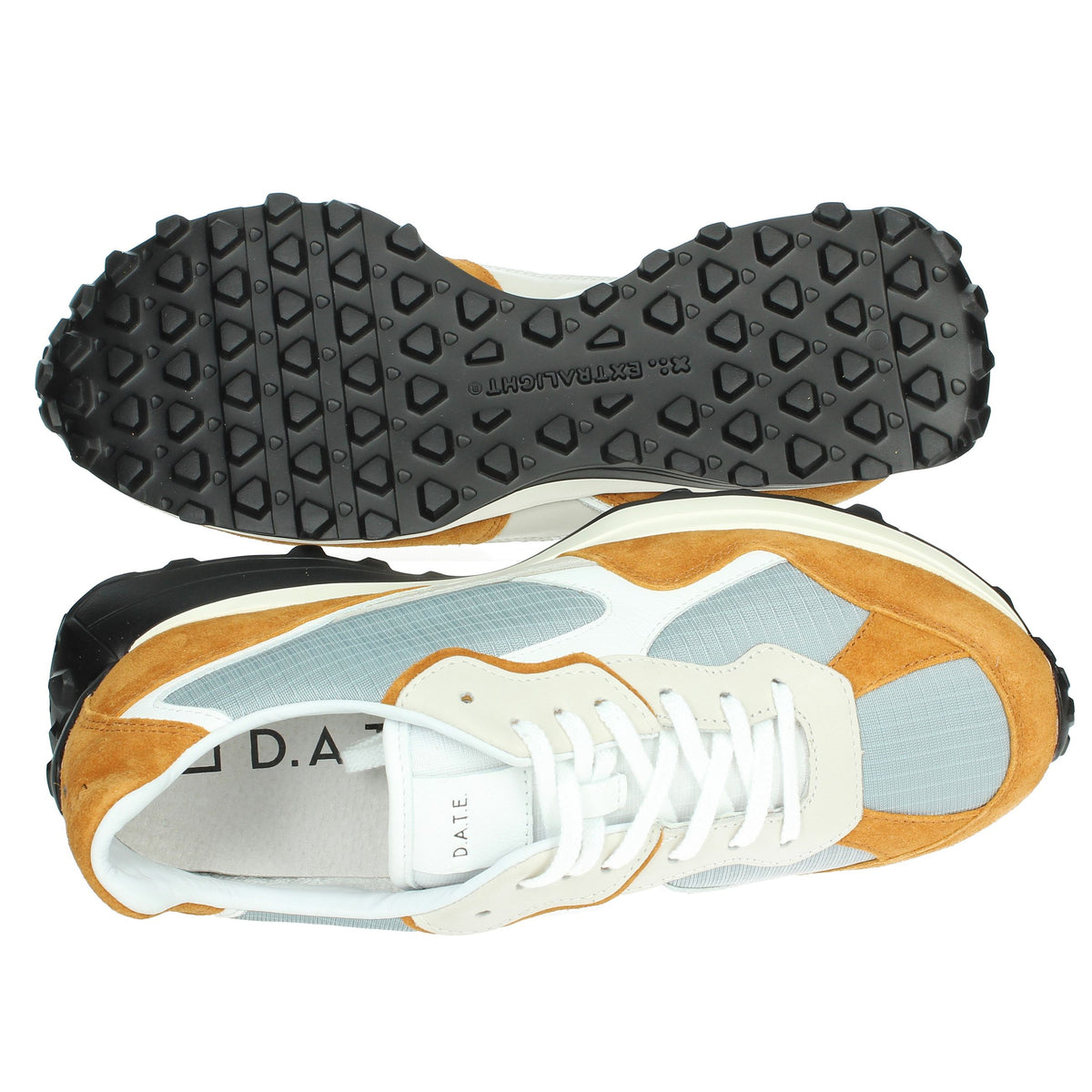 D.A.T.E. Uomo Sneakers bassa M391-VT-RP-GY Cuoio