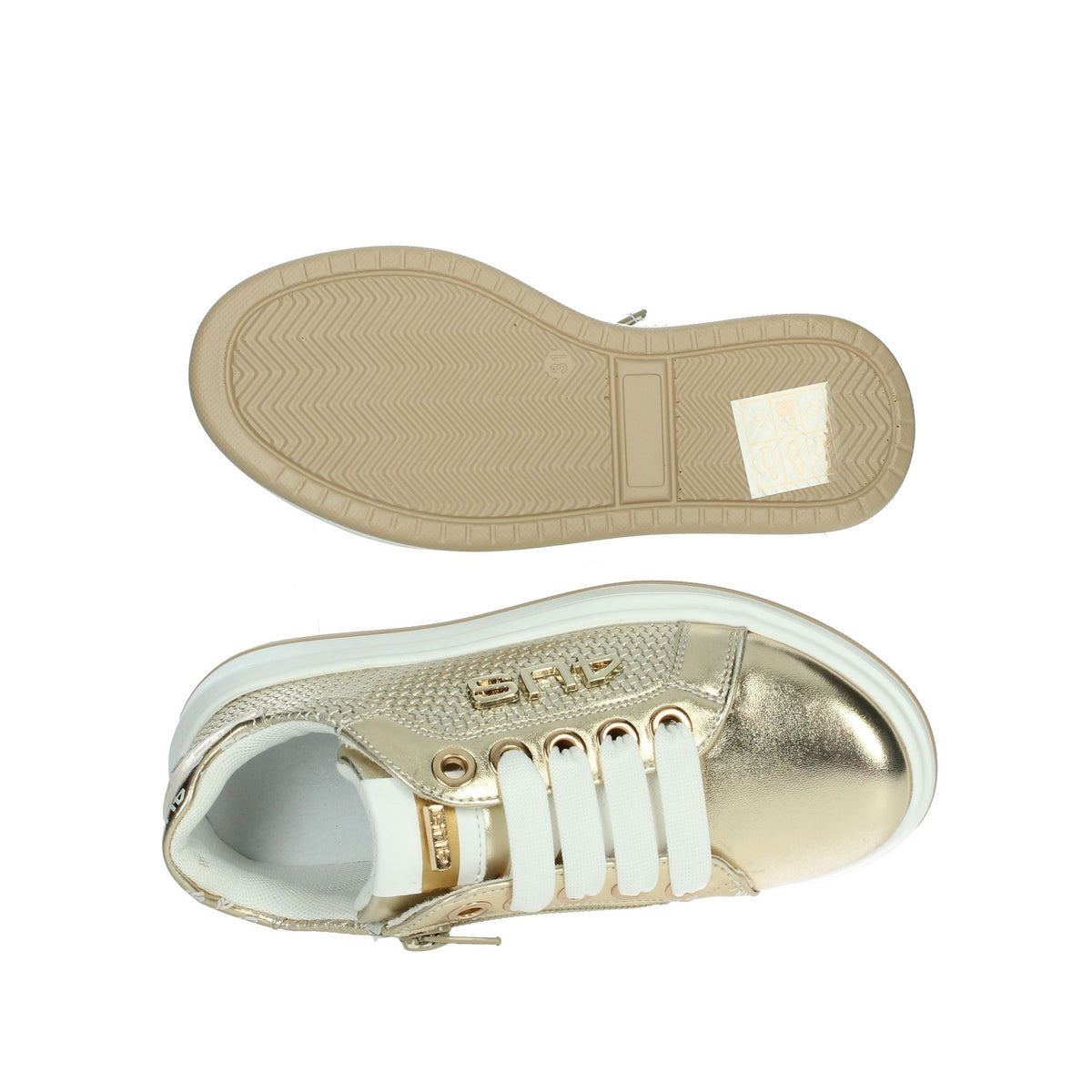4Us Paciotti Bambine e ragazze Sneakers bassa 42701 Oro