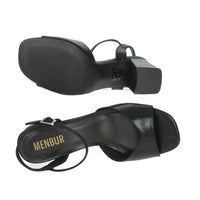 MENBUR Donna Sandali con tacco 25600 Nero