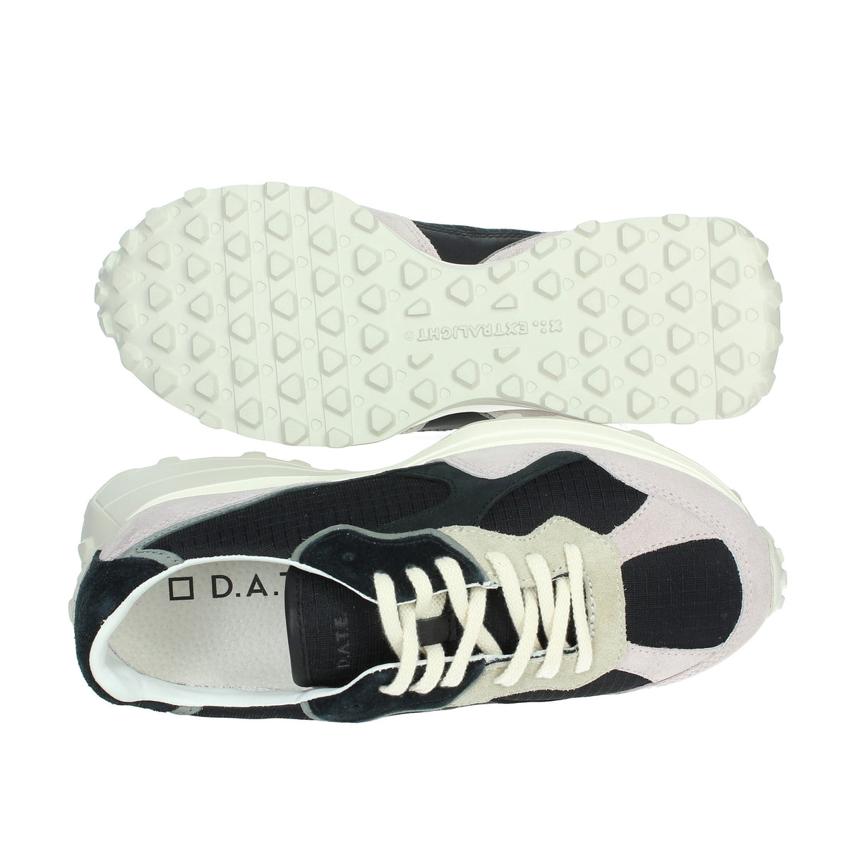 D.A.T.E. Donna Sneakers bassa W391-VT-RP-BK Nero