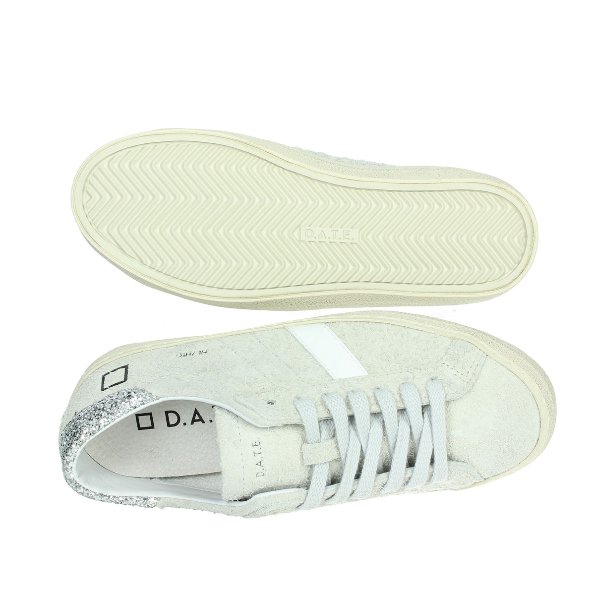 D.A.T.E. Donna Sneakers bassa W391-HL-HA-WH Ghiaccio