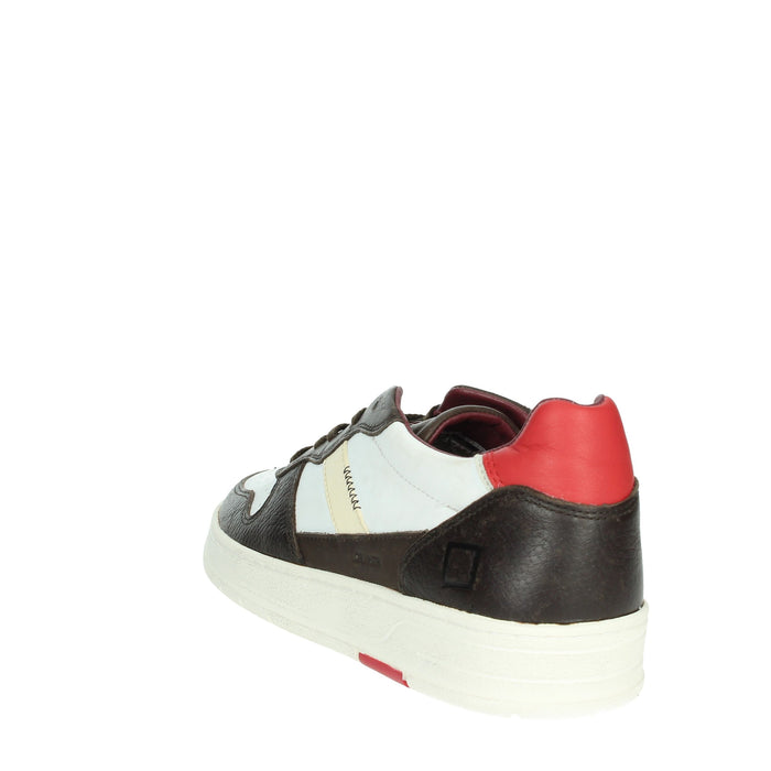D.A.T.E. Uomo Sneakers bassa M391-C2-NT-IT Bianco/Marrone