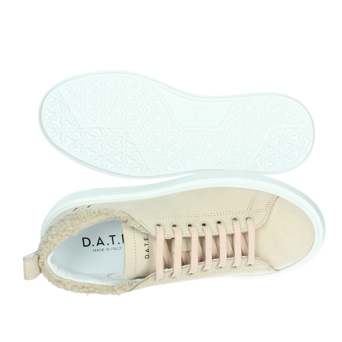 D.A.T.E. Donna Sneakers bassa W391-SF-TN-BI Beige