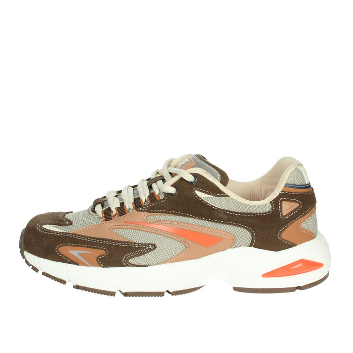 D.A.T.E. Uomo Sneakers bassa M391-SN-CL-BI Marrone