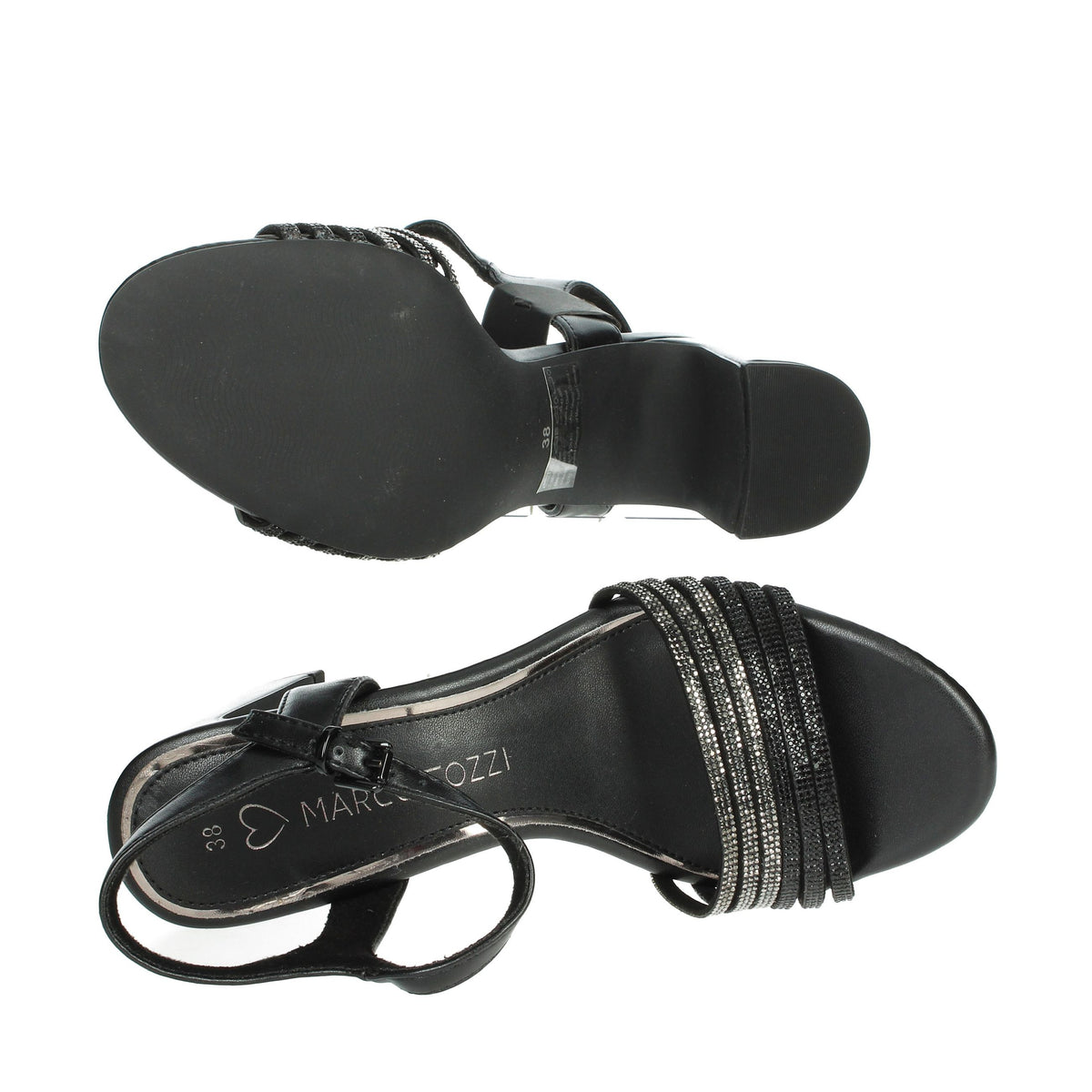 Marco Tozzi Donna Sandali con tacco 2-28383-42 Nero