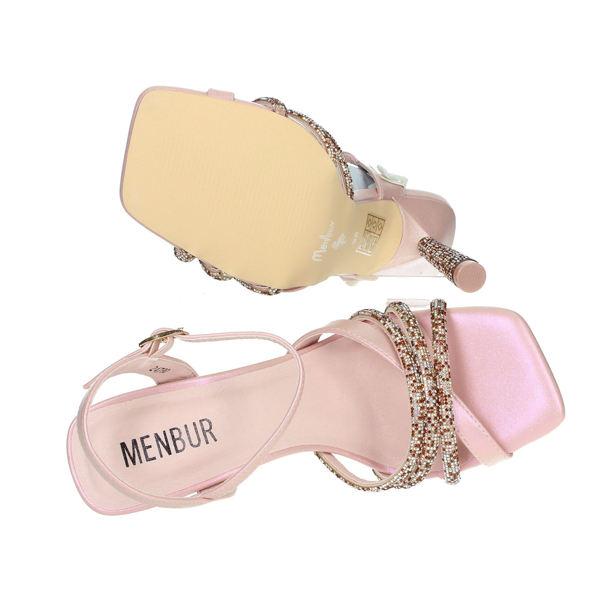 MENBUR Donna Sandali con tacco 24790 Rosa
