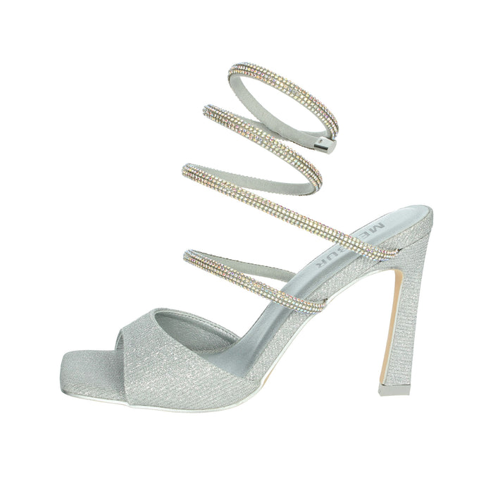 MENBUR Donna Sandali con tacco 24712 Argento