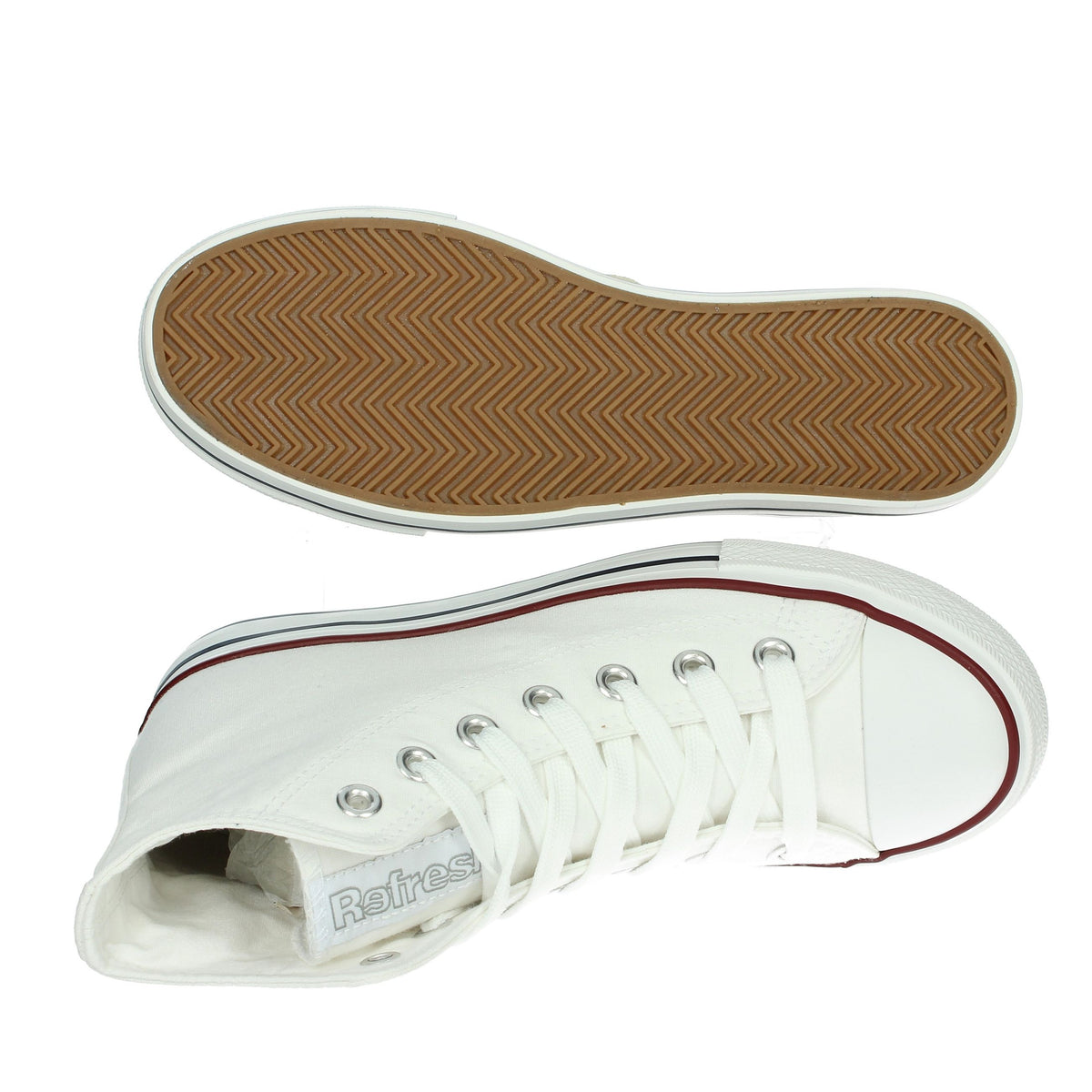 REFRESH Donna Sneakers alta 171902 Bianco