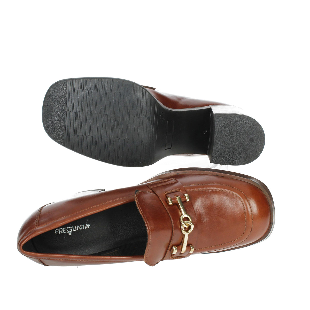 PREGUNTA Donna Mocassino tacco 2320046 Cuoio