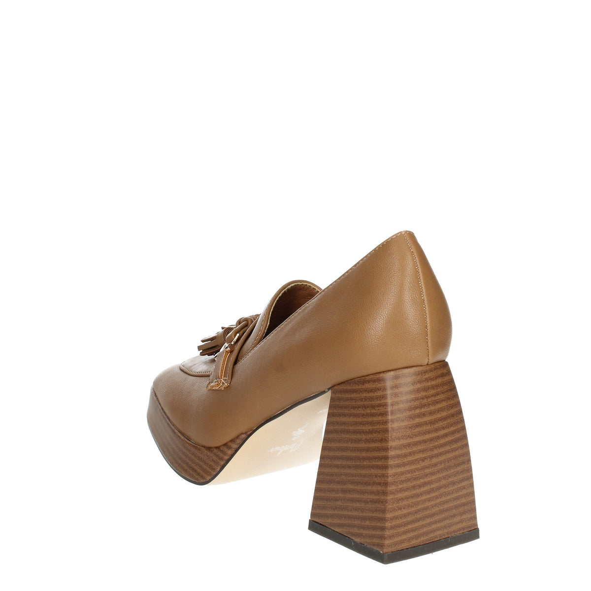 MENBUR Donna Mocassino tacco 24461 Cuoio