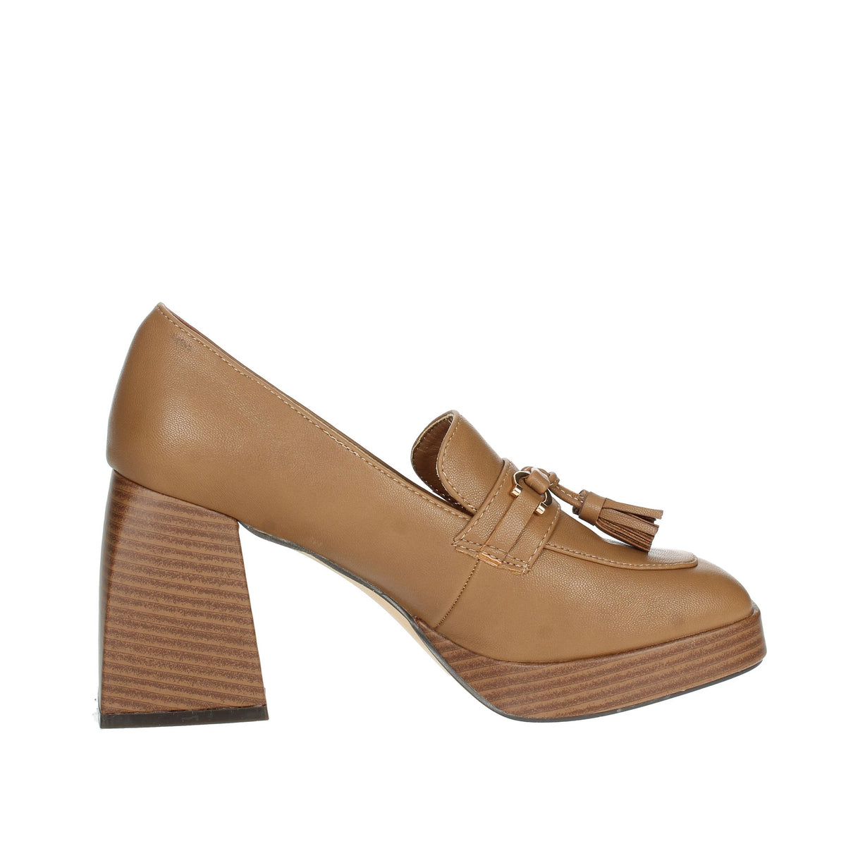 MENBUR Donna Mocassino tacco 24461 Cuoio