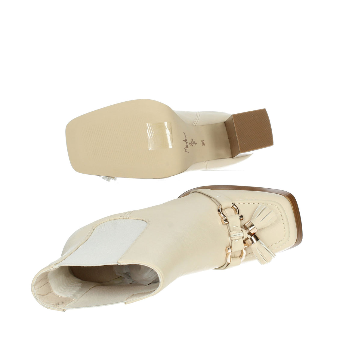 MENBUR Donna Stivaletti tacco 24459 Beige